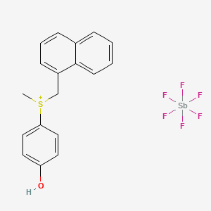 SulfoniuM, (4-hydroxyphenyl)Methyl(1-naphthalenylMethyl)-, (OC-6-11)-hexafluoroantiMonate(1-) (1:1) - (133152-67-7)