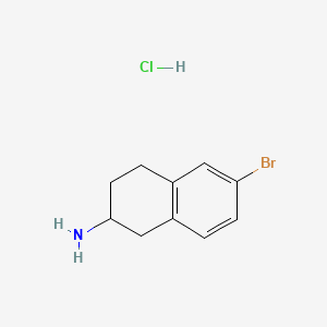 2-Naphthalenamine, 6-bromo-1,2,3,4-tetrahydro-, hydrochloride (1:1) - (133277-08-4)