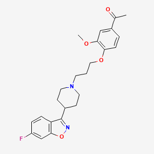 1-[4-[3-[4-(6-fluoro-1,2-benzoxazol-3-yl)piperidin-1-yl]propoxy]-3-(trideuteriomethoxy)phenyl]ethanone - (133454-47-4)