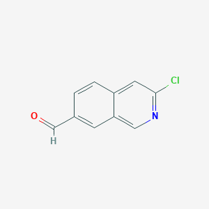3-Chloro-2-azanaphthalene-7-carboxaldehyde, 3-Chloro-7-formylisoquinoline - (1337879-96-5)