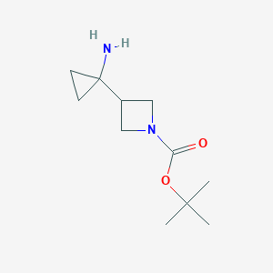 tert-Butyl 3-(1-aminocyclopropyl)azetidine-1-carboxylate - (1352012-69-1)