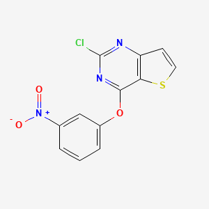 Thieno[3,2-d]pyrimidine, 2-chloro-4-(3-nitrophenoxy)- - (1353553-07-7)