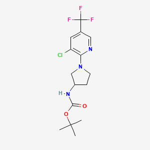 [1-(3-Chloro-5-trifluoroMethyl-pyridin-2-yl)-pyrrolidin-3-yl]-carbaMic acid tert-butyl ester - (1354448-68-2)