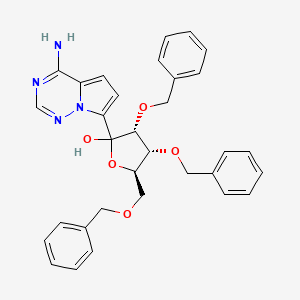 (3R,4R,5R)-2-(4-aminopyrrolo[2,1-f][1,2,4]triazin-7-yl)-3,4-dibenzyloxy-5-(benzyloxymethyl)tetrahydrofuran-2-ol - (1355049-94-3)