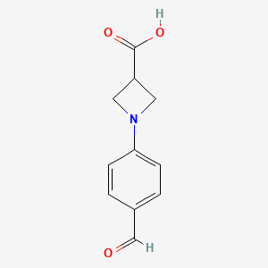 1-(4-Formylphenyl)azetidine-3-carboxylic acid - (1355248-05-3)