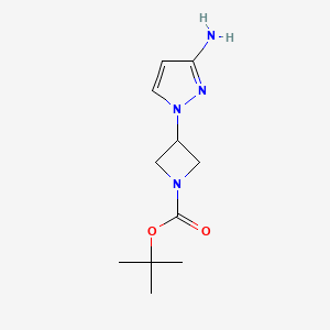 tert-butyl 3-(3-amino-1H-pyrazol-1-yl)azetidine-1-carboxylate - (1361386-63-1)