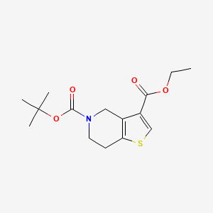 Thieno[3,2-c]pyridine-3,5(4H)-dicarboxylic acid, 6,7-dihydro-, 5-(1,1-dimethylethyl) 3-ethyl ester - (1363381-39-8)