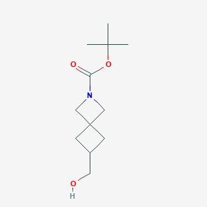 2-Azaspiro[3.3]heptane-2-carboxylic acid, 6-(hydroxymethyl)-, 1,1-dimethylethyl ester - (1363381-93-4)
