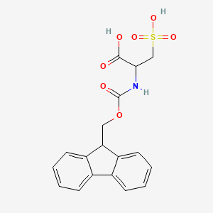 (S)-2-((((9H-fluoren-9-yl)methoxy)carbonyl)amino)-3-sulfopropanoic acid - (136554-96-6)