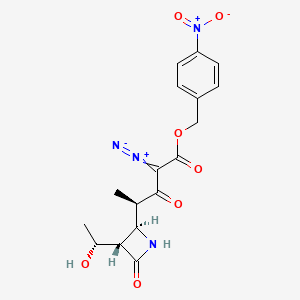 2-Azetidinebutanoic-α-14C acid, α-diazo-3-(1-hydroxyethyl)-γ-methyl-β,4-dioxo-, (4-nitrophenyl)methyl ester, [2R-[2α(R*),3β(R*)]]- (9CI) - (137391-68-5)