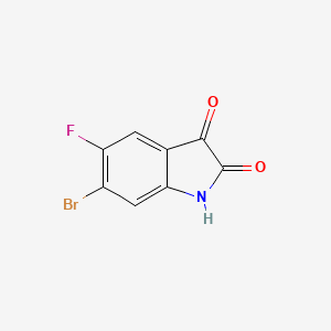 6-bromo-5-fluoro-2,3-dihydro-1H-indole-2,3-dione - (1374208-41-9)
