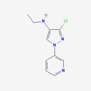 3-Chloro-N-ethyl-1-(pyridin-3-yl)-1H-pyrazol-4-amine - (1374320-45-2)