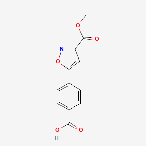 3-Isoxazolecarboxylic acid, 5-(4-carboxyphenyl)-, 3-methyl ester - (1375064-52-0)