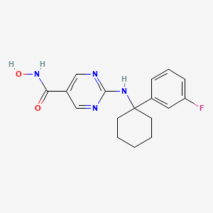 2-[1-(3-Fluoro-phenyl)-cyclohexylamino]-pyrimidine-5-carboxylic acid hydroxyamide - (1375466-18-4)