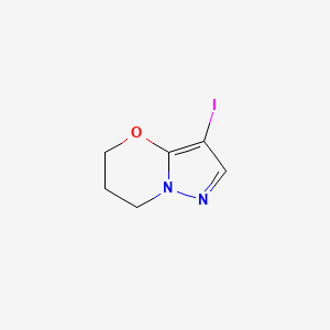 3-iodo-6,7-dihydro-5H-pyrazolo[5,1-b][1,3]oxazine - (1383675-85-1)