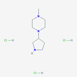 1-Methyl-4-(3-pyrrolidinyl)-piperazine 3HCl - (1390654-38-2)