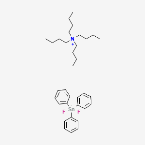 1-Butanaminium, N,N,N-tributyl-, (TB-5-11)-difluorotriphenylstannate(1-) (1:1) - (139353-88-1)