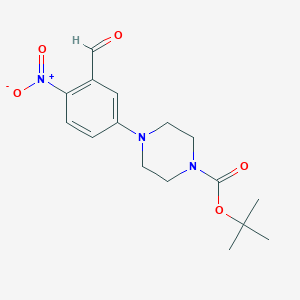 tert-butyl 4-(3-formyl-4-nitrophenyl)piperazine-1-carboxylate - (1395101-69-5)