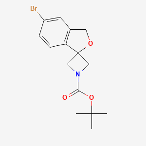 Spiro[azetidine-3,1'(3'H)-isobenzofuran]-1-carboxylic acid, 5'-bromo-, 1,1-dimethylethyl ester - (1398609-80-7)