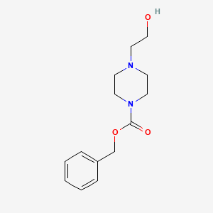 1-Piperazinecarboxylic acid, 4-(2-hydroxyethyl)-, phenylmethyl ester - (14000-67-0)