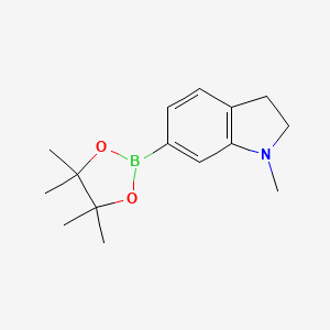 1-Methyl-6-(4,4,5,5-tetramethyl-1,3,2-dioxaborolan-2-yl)indoline - (1404110-01-5)