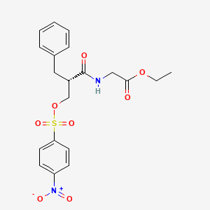 (S)-ethyl 2-(2-benzyl-3-(4-nitrophenylsulfonyloxy)propanamido)acetate - (1404514-08-4)