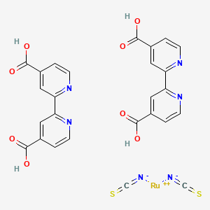CIS-BIS(ISOTHIOCYANATO)BIS(2,2-BIPYRIDYL-4,4-DICARBOXYLATO)-RUTHENIUM(II) - (141460-19-7)