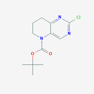 2-Chloro-7,8-dihydro-6h-pyrido[3,2-d]pyrimidine-5-carboxylic acid tert-butyl ester - (1421311-91-2)