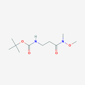 tert-Butyl (3-(methoxy(methyl)amino)-3-oxopropyl)carbamate - (142570-56-7)