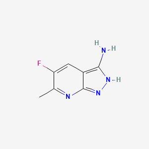 5-fluoro-6-methyl-1H-pyrazolo[3,4-b]pyridin-3-amine - (1426309-25-2)