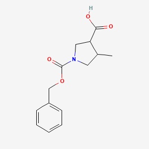 (3S,4R)-1-((Benzyloxy)carbonyl)-4-methylpyrrolidine-3-carboxylic acid - (1428243-71-3)