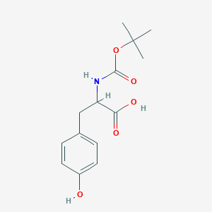 2-[(tert-butoxycarbonyl)amino]-3-(4-hydroxyphenyl)propanoic acid - (142847-18-5)