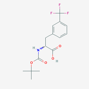 (S)-2-((tert-Butoxycarbonyl)amino)-3-(3-(trifluoromethyl)phenyl)propanoic acid - (142995-31-1)