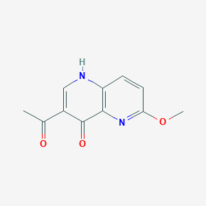 1-(4-hydroxy-6-methoxy-1,5-naphthyridin-3-yl)ethanone - (1431697-92-5)