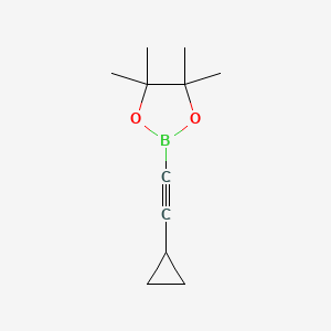 2-(cyclopropylethynyl)-4,4,5,5-tetramethyl-1,3,2-dioxaborolane - (1432491-43-4)