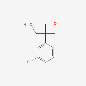 [3-(3-chlorophenyl)oxetan-3-yl]methanol - (1432492-63-1)