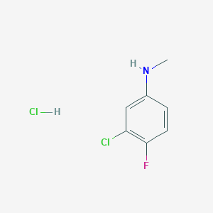 3-chloro-4-fluoro-N-methylaniline hydrochloride - (1432680-95-9)