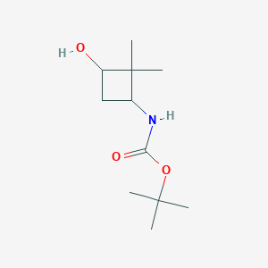 tert-butylN-(3-hydroxy-2,2-dimethylcyclobutyl)carbamate - (1434141-79-3)