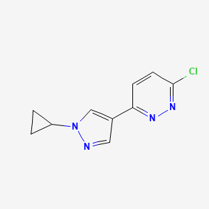 3-chloro-6-(1-cyclopropyl-1H-pyrazol-4-yl)pyridazine - (1440965-10-5)