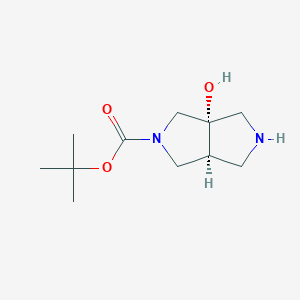 tert-butyl (3aS,6aS)-3a-hydroxy-octahydropyrrolo[3,4-c]pyrrole-2-carboxylate - (1441392-09-1)