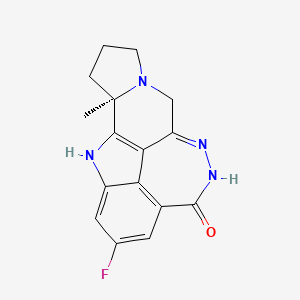 5,6,7a,11-Tetraazacyclohepta[def]cyclopenta[a]fluoren-4(7H)-one, 2-fluoro-5,8,9,10,10a,11-hexahydro-10a-methyl-, (10aR)- - (1446261-44-4)
