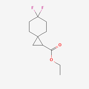Spiro[2.5]octane-1-carboxylic acid, 6,6-difluoro-, ethyl ester - (1447942-88-2)