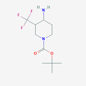 tert-butylcis-4-amino-3-(trifluoromethyl)piperidine-1-carboxylate - (1449497-88-4)