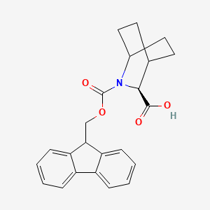 (3S)-2-(9H-fluoren-9-ylmethoxycarbonyl)-2-azabicyclo[2.2.2]octane-3-carboxylic acid - (144976-83-0)