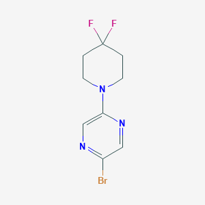 2-Bromo-5-(4,4-difluoro-1-piperidyl)pyrazine - (1451186-74-5)