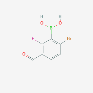 3-Acetyl-6-bromo-2-fluorophenylboronic acid - (1451390-80-9)