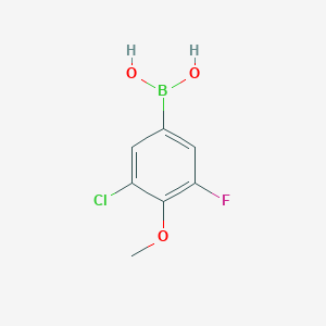 3-Chloro-5-fluoro-4-methoxyphenylboronic acid - (1451392-04-3)
