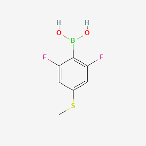 2,6-Difluoro-4-(methylthio)phenylboronic acid - (1451392-53-2)