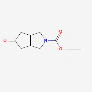 cis-5-Oxohexahydrocyclopenta[c]pyrrole-2(1H)-carboxylic acid tert-butyl ester - (146231-54-1)