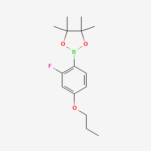 2-(2-Fluoro-4-propoxyphenyl)-4,4,5,5-tetramethyl-1,3,2-dioxaborolane - (1469736-52-4)